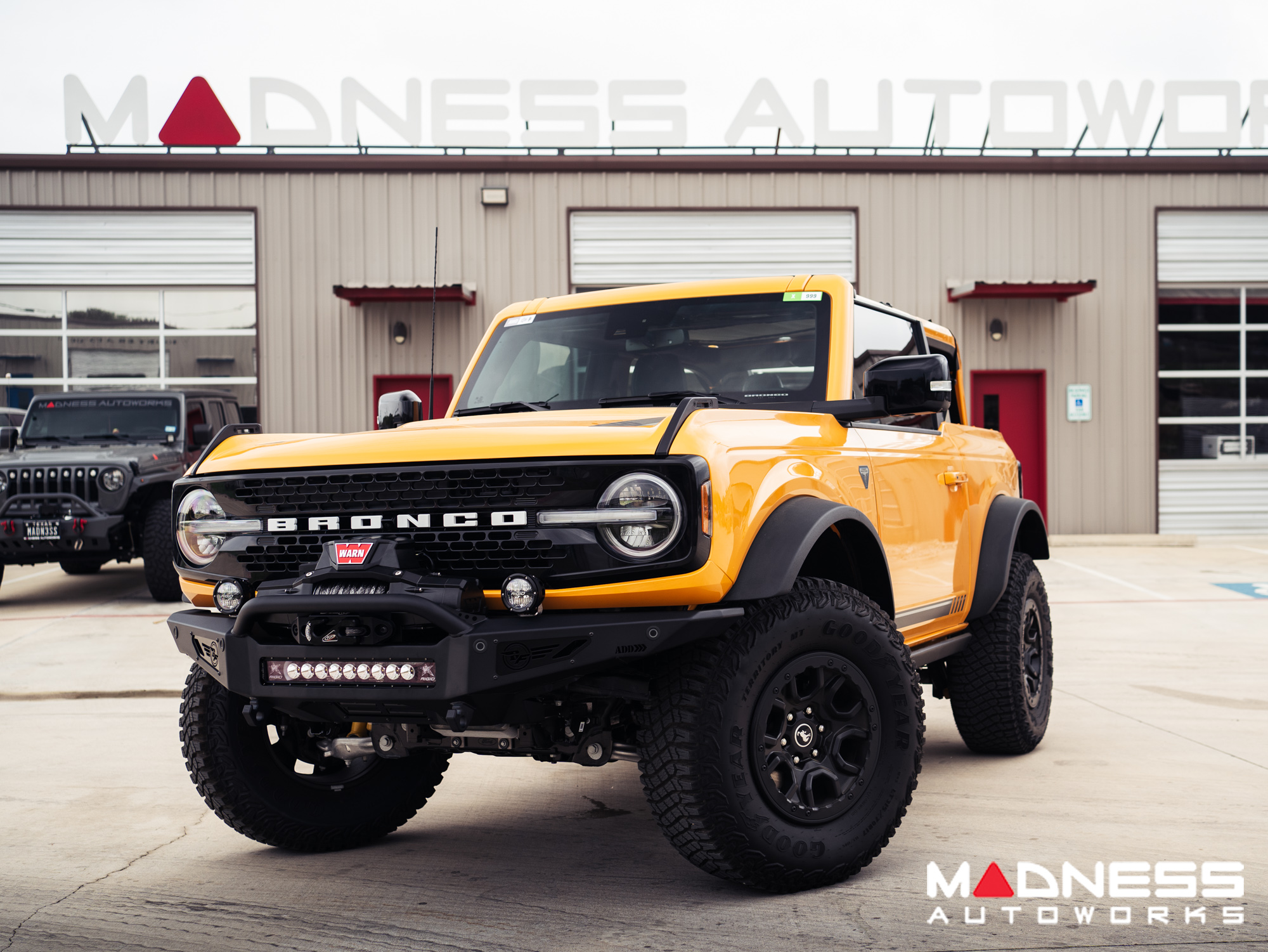 Ford Bronco Winch Bumper - Front - Rock Fighter - ADD